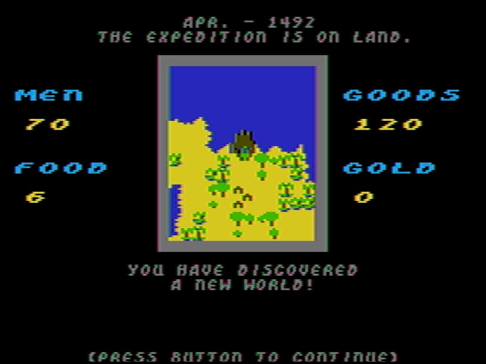 Gameplay of Seven Cities of Gold for DOS